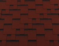 Черепица гибкая RoofShield Премиум Модерн красный с оттенением