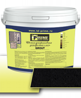 Цветная декоративная затирка Prime Grout, черная, 6 кг