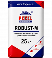 Цементно-известковая штукатурка Perel Robust-M, 25 кг