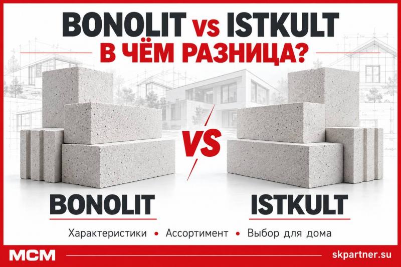 Газоблоки Bonolit vs Istkult - в чем разница?