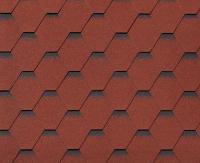 Черепица гибкая RoofShield Классик Стандарт красный с оттенением