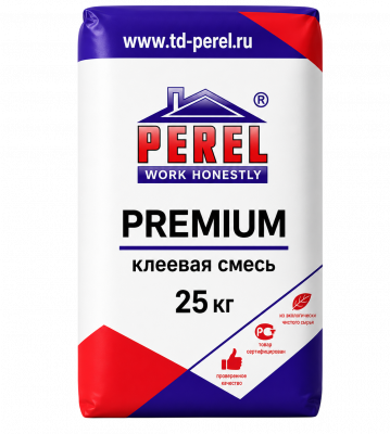 Клеевая смесь Perel Premium C1TE, 25 кг