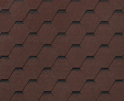 Черепица гибкая RoofShield Фемили Лайт Стандарт коричневый с оттенением