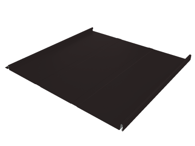 Фальц двойной стоячий Line Grand Line 0,5 Satin Matt с пленкой на замках RAL 9005 черный