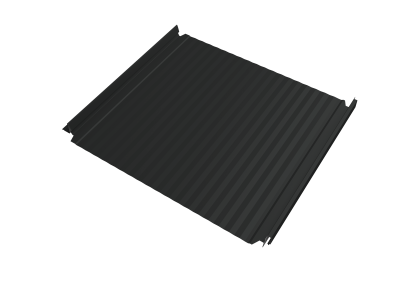 Кликфальц Double Pro Gofr Grand Line 0,45 Drap с пленкой на замках RAL 7016 антрацитово-серый
