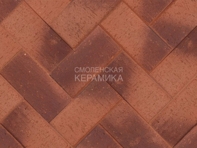Клинкер тротуарный ЛСР ангобированный «ЛИВЕРПУЛЬ» Бордо Классик