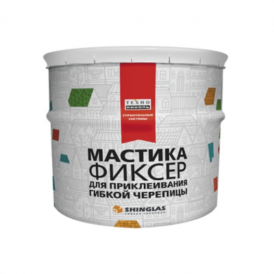 Мастика для гибкой черепицы ТЕХНОНИКОЛЬ №23 Фиксер 3,6кг (ведро)