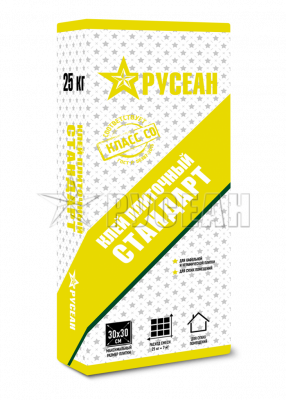 Клей для плитки СТАНДАРТ в мешках по 25 кг