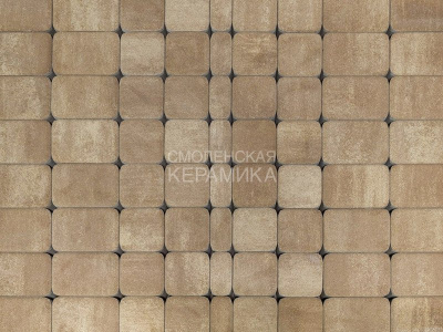 Тротуарная плитка BRAER Классико, Color Mix Миндаль