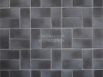 Клинкерная брусчатка ЛСР «ЗАЛЬЦБУРГ» Графитовый Платина Классик 0,51 NF