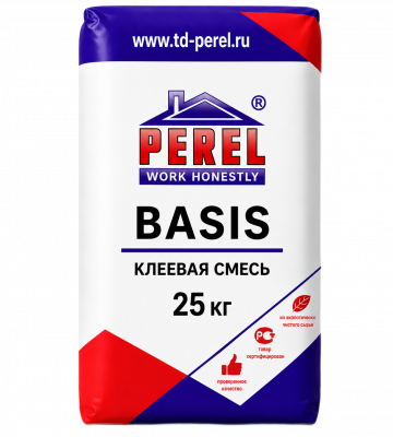 Клеевая смесь Perel BASIS C0, 25 кг