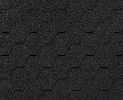 Черепица гибкая RoofShield Фемили Эко Лайт Стандарт графитно-черный