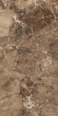 Керамогранит Breccia Paradiso 160х80, коричневый, глянцевый
