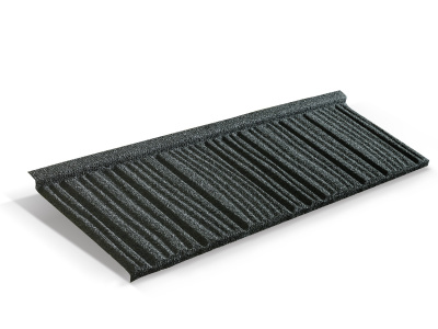 Лист композитной черепицы Metrotile WoodShake серый