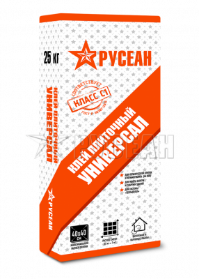 Клей для плитки УНИВЕРСАЛ в мешках по 25 кг