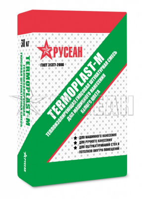 Гипсовая штукатурка "ТЕРМОПЛАСТ- М " для машинного нанесения по 30кг