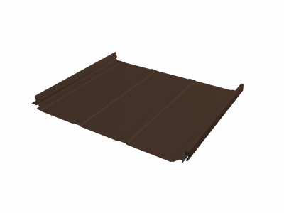 Кликфальц Pro Line Grand Line 0,5 GreenCoat Pural BT с пленкой на замках RR 887 шоколадно-коричневый (RAL 8017 шоколад)