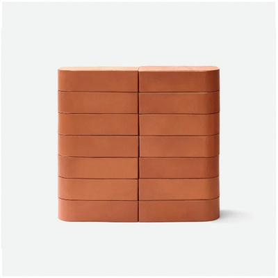 Кирпич облицовочный ЛСР полнотелый R-60 радиусный Красный