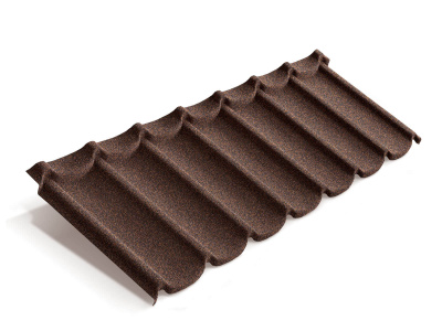 Лист композитной черепицы Metrotile Mistral кофе