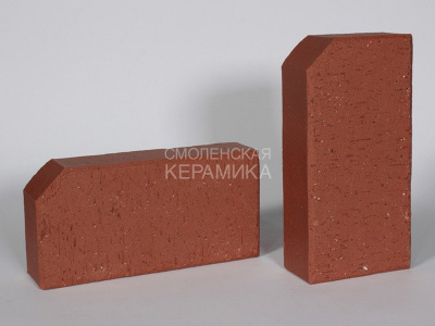 Брусчатка красная ЛСР «Лондон» бордюр 0,51NF